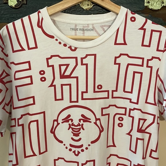 True Religion Unisex Buddha T-Shirt Size Small - Picture 7 of 13